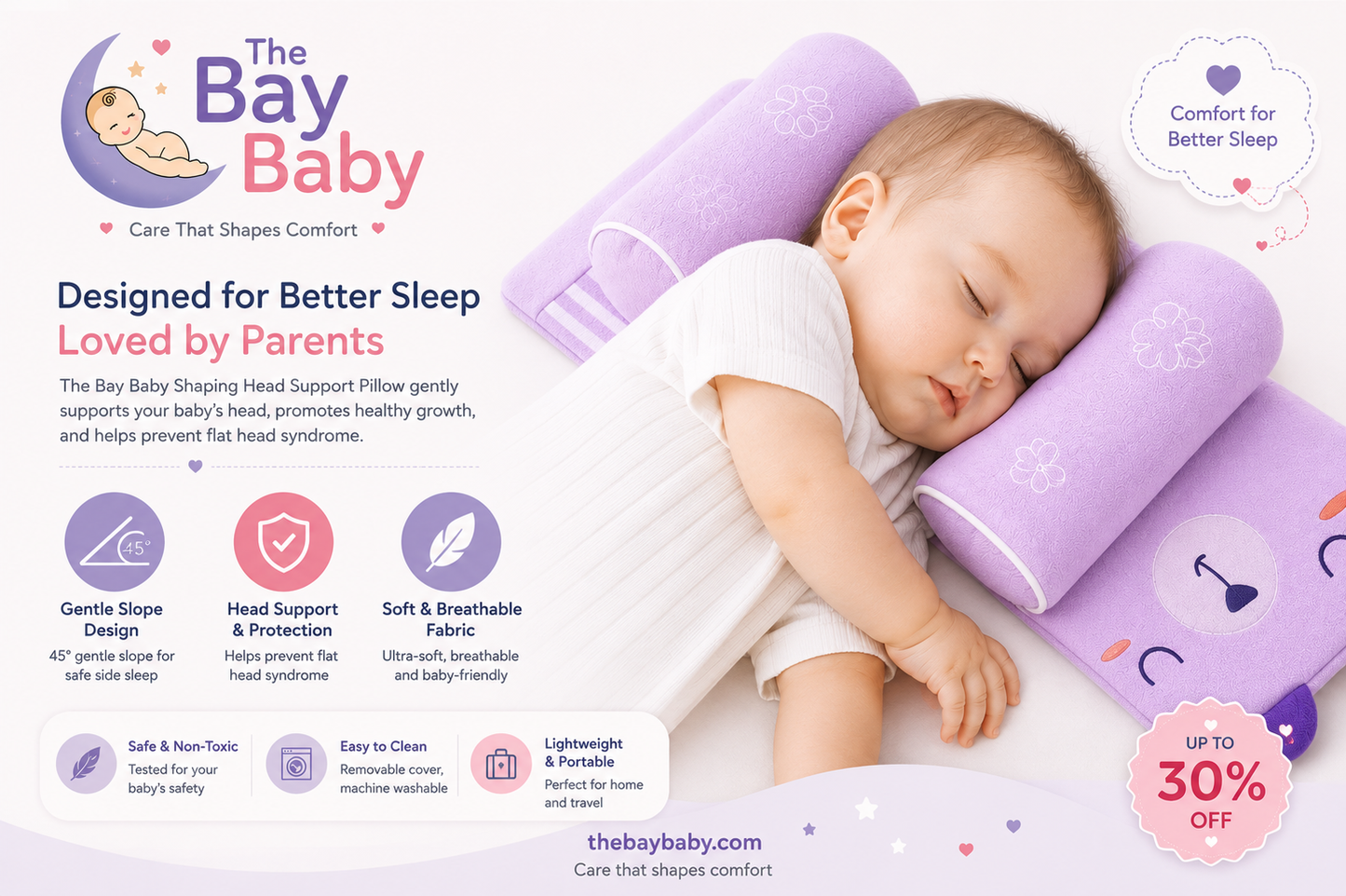 Baby Shaping Head Support Pillow