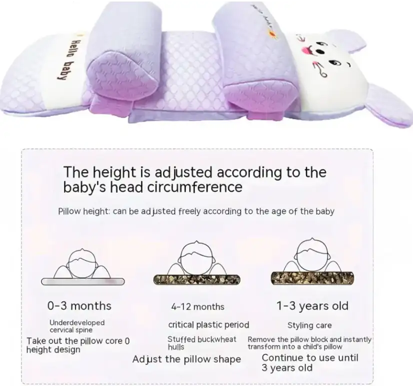 Baby Shaping Head Support Pillow -  Premium Qulaity